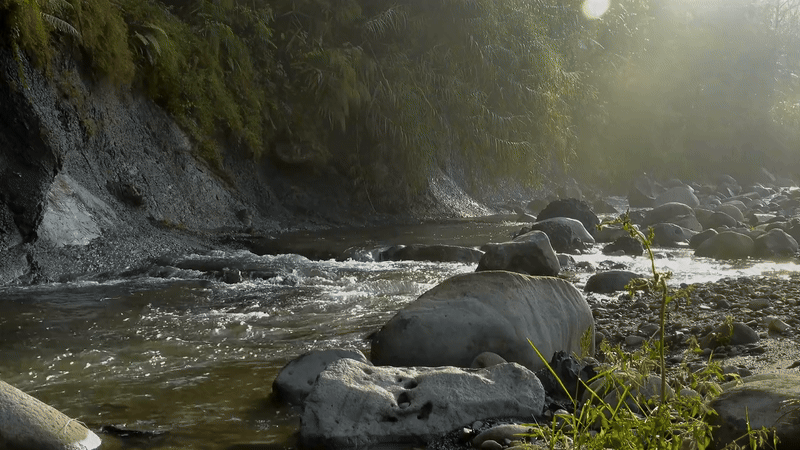 river boulders are like energy boulders, and can be cleared with Yuen Method
